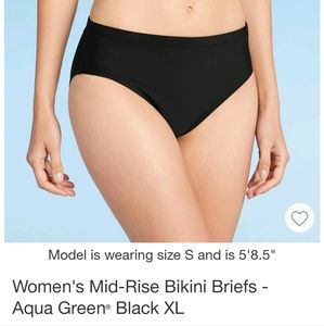 Womens Mid-Rise Bikini Bottoms - XL